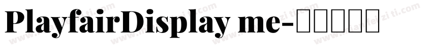 PlayfairDisplay me字体转换